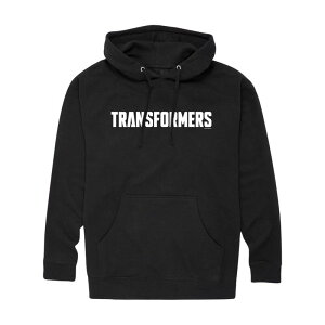 �A�j���L�����N�^�[ �����Y �g�b�v�X T�V���c ���S �p�[�J�[ �O���t�B�b�N Licensed Character Men's Transformers Logo Graphic Hoodie Black �u���b�N