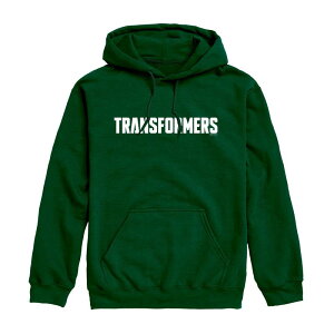 �A�j���L�����N�^�[ �����Y �g�b�v�X T�V���c ���S �p�[�J�[ �O���t�B�b�N Licensed Character Men's Transformers Logo Graphic Hoodie Forest Green �O���[��
