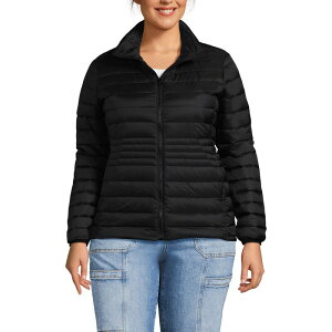 �����Y�G���h ���f�B�[�X �A�E�^�[ �W���P�b�g�E�u���]�� �v���X�T�C�Y �_�E�� Plusize Lands' End Wanderweight Packable Down Jacket Black �u���b�N