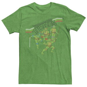 �A�j���L�����N�^�[ �����Y �g�b�v�X T�V���c �O���t�B�b�N Licensed Character Men's Teenage Mutant Ninja Turtles Classic Group Graphic Tee Kelly Heather �w�U�[