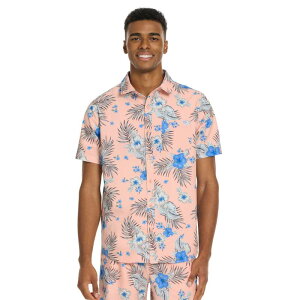 �n�[���[ �����Y �g�b�v�X T�V���c �{�^���_�E�� Men's Hurley Short Sleeve Button Down Shirt Candy Pink �s���N