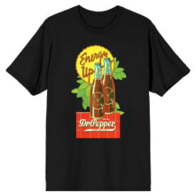 アニメキャラクター メンズ トップス Tシャツ グラフィック Licensed Character Men's Dr. Pepper Energy Up Graphic Tee Black ブラック