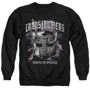 �A�j���L�����N�^�[ �����Y �g�b�v�X T�V���c �X�E�F�b�g�[�� �O���t�B�b�N Licensed Character Big & Tall Transformers Evergreen Graphic Sweatshirt Black �u���b�N