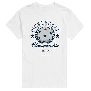 �A�j���L�����N�^�[ �����Y �g�b�v�X T�V���c �O���t�B�b�N Licensed Character Men's Michelob Ultra Pickleball Championship Graphic Tee White �z���C�g