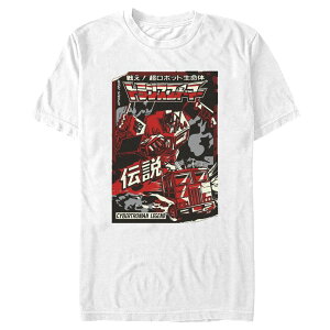 �A�j���L�����N�^�[ �����Y �g�b�v�X T�V���c �O���t�B�b�N Licensed Character Men's Transformers Optimus Prime Graphic Tee White �z���C�g
