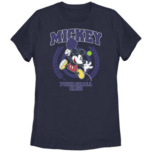 �f�B�Y�j�[ ���f�B�[�X �g�b�v�X T�V���c �O���t�B�b�N Disney's Mickey Mouse Pickleball Player Juniors' Graphic Tee Navy �l�C�r�[