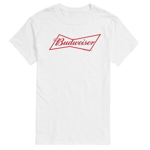 �A�j���L�����N�^�[ �����Y �g�b�v�X T�V���c �g�[�� ���S �O���t�B�b�N Licensed Character Big & Tall Budweiser Bowtie Logo Graphic Tee White �z���C�g