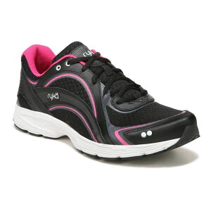 ���C�J ���f�B�[�X �V���[�Y �X�j�[�J�[ Ryka Sky Walk Women's Walking Sneakers Black Silver Pink �u���b�N