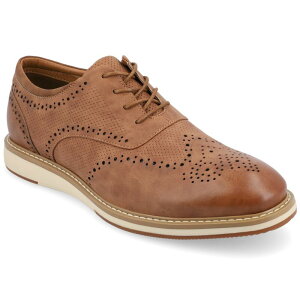 yz oX Y IbNXtH[h V[Y Vance Co. Patrick Men's Tru Comfort Foam Hybrid Oxford Shoes Tan