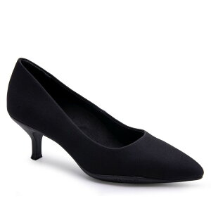 yz GA\[Y fB[X pvX V[Y Aerosoles Ludlow Women's Kitten Heel Pumps Black Stretch