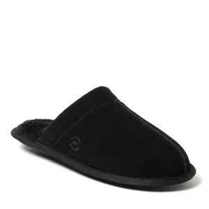 �f�B�A�t�H�[���Y �����Y �V���[�Y �T���_�� �X�G�[�h Dearfoams Kirk Men'suede Scuff Slippers Black �u���b�N
