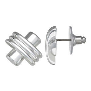 �l�[�s�A ���f�B�[�X �A�N�Z�T���[ �s�A�X�E�C�������O Napier Silver-Tone Fluted Stud Earringsilver Tone �V���o�[