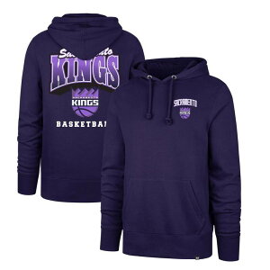 �t�H�[�e�B�Z�u���u�����h �����Y �g�b�v�X T�V���c �p�[�J�[ 47 Brand Men's '47 Purple Sacramento Kings 2025/26 City Edition Jab Step Headline Hoodie Kng Purple �p�[�v��