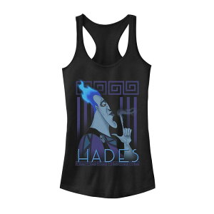 �f�B�Y�j�[ ���f�B�[�X �g�b�v�X T�V���c �O���t�B�b�N Juniors' Disney's Hercules Hades Geometric Graphic Tank Top Black �u���b�N