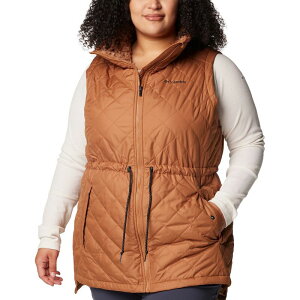 �R�����r�A ���f�B�[�X �A�E�^�[ �W���P�b�g�E�u���]�� �v���X�T�C�Y �x�X�g Plusize Columbia Copper Crest II Mid Vest Camel Brown �u���E��