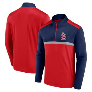 �t�@�i�e�B�N�X �����Y �g�b�v�X T�V���c Men's Fanatics Red St. Louis Cardinals Unstoppable Quarter-Zip Top Crd Red ���b�h
