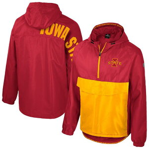 �R���V�A�� �����Y �g�b�v�X T�V���c �W���P�b�g Men's Colosseum Cardinal Iowa State Cyclones Reloaded Anorak Half-Zip Jacket Isu Red ���b�h