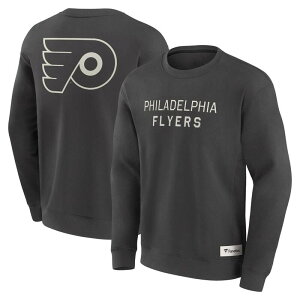 �t�@�i�e�B�N�X �����Y �g�b�v�X T�V���c �X�E�F�b�g Men's Fanatics Charcoal Philadelphia Flyers Elements Future Ground Lettering Pullover Sweatshirt Fly Charco �`���R�[��