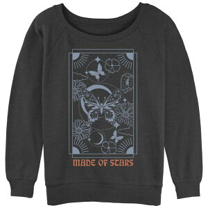 �A���u�����f�b�h ���f�B�[�X �g�b�v�X T�V���c �p�C�� Unbranded Juniors' Celestial Star Card Slouchy Terry Pullover Charcoal Heather �`���R�[��