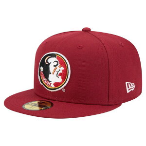 �j���[�G�� �����Y �A�N�Z�T���[ �X�q Men's New Era Garnet Florida State Seminoles Vault 59FIFTY Fitted Hat Fsu Red ���b�h