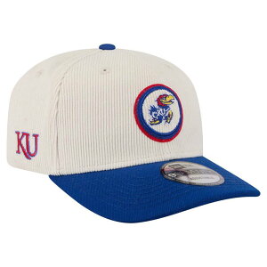 �j���[�G�� �����Y �A�N�Z�T���[ �X�q �R�[�f�����C Men's New Era Cream/Royal Kansas Jayhawks Loyal Corduroy 9SEVENTY Adjustable Hat Kns Beige �x�[�W��