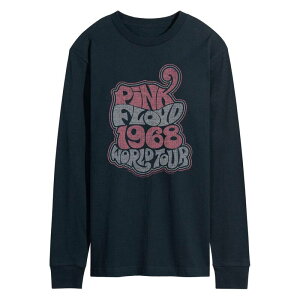 �A�j���L�����N�^�[ �����Y �g�b�v�X T�V���c �O���t�B�b�N Licensed Character Men's Pink Floyd Groovy Retro Long Sleeve Graphic Tee Navy �l�C�r�[