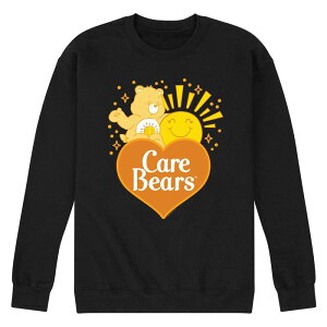 �A�j���L�����N�^�[ �����Y �g�b�v�X T�V���c �X�E�F�b�g ���S �t���[�X Licensed Character Men's Care Bears Funshine Logo Fleece Sweatshirt Black �u���b�N