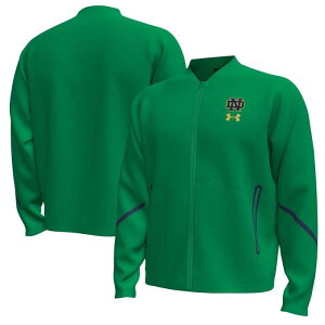 A_[A[}[ Y AE^[ WPbgEu] Men's Under Armour Greenotre Dame Fighting Irish Unstoppable Full-Zip Bomber Jacket Ntd Green O[