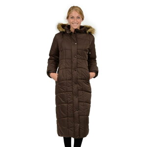 �G�N�Z���h ���f�B�[�X �A�E�^�[ �W���P�b�g�E�u���]�� �R�[�g Women's Excelled Hooded Long Puffer Coat Brown �u���E��