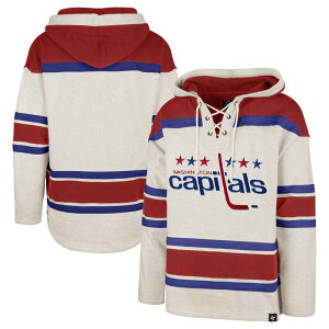 �A���u�����f�b�h �����Y �g�b�v�X T�V���c �L���b�v ���[�X �p�[�J�[ Unbranded Men's '47 Oatmeal Washington Capitals Rockaway Lace-Upullover Hoodie Cap Multi �}���`�J���[