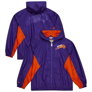 �~�b�`�F��&�l�X �����Y �A�E�^�[ �W���P�b�g�E�u���]�� Men's Mitchell & Ness Purple Phoenix Suns Playmaker Full-Zip Hooded Windbreaker Jacket Phx Purple �p�[�v��