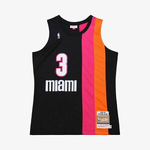 �~�b�`�F��&�l�X �����Y �g�b�v�X T�V���c �W���[�W�[ Men's Mitchell & Ness Dwyane Wade Black Miami Heat 2005-06 Hardwood Classics Authentic Jersey Hea Black �u���b�N