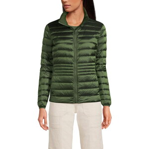 �����Y�G���h ���f�B�[�X �A�E�^�[ �W���P�b�g�E�u���]�� �_�E�� Women's Lands' End Wanderweight Midweight Down Jacket Estate Green Shine �O���[��