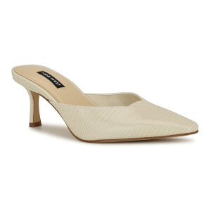 �i�C���E�F�X�g ���f�B�[�X �V���[�Y �p���v�X �q�[�� Nine West Camela Women's Pointed Toe Heels Cream Lizard �N���[��