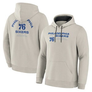 �t�@�i�e�B�N�X �����Y �g�b�v�X T�V���c �p�[�J�[ Men's Fanatics Off White Philadelphia 76ers Crossover Collection Blocked Shot Premium Pullover Hoodie 76r Beige �x�[�W��