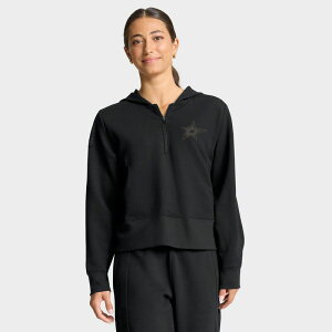 �t�@�i�e�B�N�X ���f�B�[�X �g�b�v�X T�V���c �p�[�J�[ Women's Fanatics Black Dallastars Authentic Proad Tri-Blend Quarter-Zip Hoodie Str Black �u���b�N