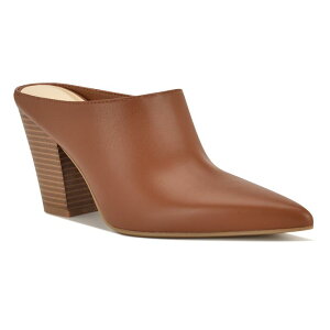 �i�C���E�F�X�g ���f�B�[�X �V���[�Y �p���v�X �q�[�� Nine West Andora Women's Pointy Toe Slip-On Heeled Mules Cognac