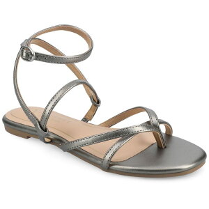�W���[�j�[ ���f�B�[�X �V���[�Y �T���_�� Journee Serissa Women'strappy Sandals Pewter �s���[�^�[