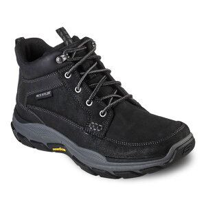 �X�P�b�`���[�Y �����Y �V���[�Y �u�[�c�E���C���u�[�c �����b�N�X�t�B�b�g Skechers Relaxed Fit Respected Boswell Men's Boots Black �u���b�N