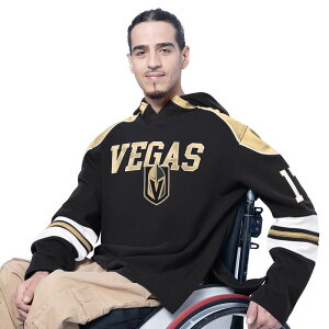 �J�[�� �o���N�X �����Y �g�b�v�X T�V���c Men's G-III Sports by Carl Banks Black Vegas Golden Knights Adaptive Wear Lord Stanley Hooded Long Sleeve T-Shirt Lvk Black �u���b�N