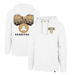 �t�H�[�e�B�Z�u���u�����h �����Y �g�b�v�X T�V���c �p�[�J�[ 47 Brand Men's '47 White Boston Celtics 2025/26 City Edition Jab Step Headline Hoodie Cel White �z���C�g