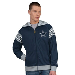 �A���u�����f�b�h �����Y �A�E�^�[ �W���P�b�g�E�u���]�� Unbranded Men's Pro Player Navy/Gray Dallas Cowboys Helmet Full-Zip Hooded Track Jacket Cow Navy �l�C�r�[