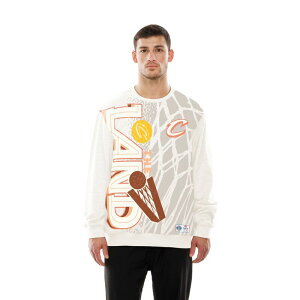 �j���[�G�� �����Y �g�b�v�X T�V���c �X�E�F�b�g Men's New Era Tan Cleveland Cavaliers 2025/26 City Edition Sweatshirt Cav Multi �}���`�J���[