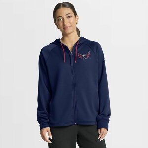 �t�@�i�e�B�N�X ���f�B�[�X �A�E�^�[ �W���P�b�g�E�u���]�� �L���b�v �p�[�J�[ Women's Fanatics Navy Washington Capitals Authentic Pro Rink Raglan Full-Zip Hoodie Cap Navy �l�C�r�[