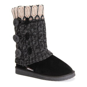 ���N���N�X ���f�B�[�X �V���[�Y �u�[�c�E���C���u�[�c MUK LUKS Cheryl Women'slipper Boots Ebony