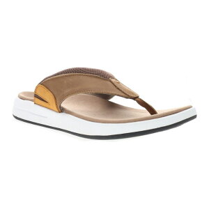 vybg Y V[Y T_ Propet Easton Men's Thong Sandals Tan ^