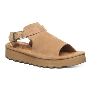 �x�A�p�E ���f�B�[�X �V���[�Y �T���_�� �v���b�g�t�H�[�� Bearpaw Ascend Women's Platform Buckle Sandals Iced Coffee �R�[�q�[