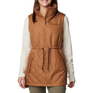 �R�����r�A ���f�B�[�X �A�E�^�[ �W���P�b�g�E�u���]�� �x�X�g Women's Columbia Copper Crest II Midweight Vest Camel Brown �u���E��