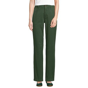 �����Y�G���h ���f�B�[�X �{�g���X �J�W���A���p���c Women's Lands' End High Rise Chino Utility Pants Estate Green �O���[��