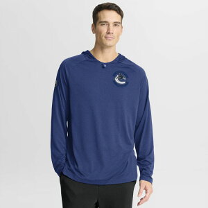 �t�@�i�e�B�N�X �����Y �g�b�v�X T�V���c �p�[�J�[ Men's Fanatics Blue Vancouver Canucks Authentic Pro Rink Raglan Hoodie Cnk Blue �u���[